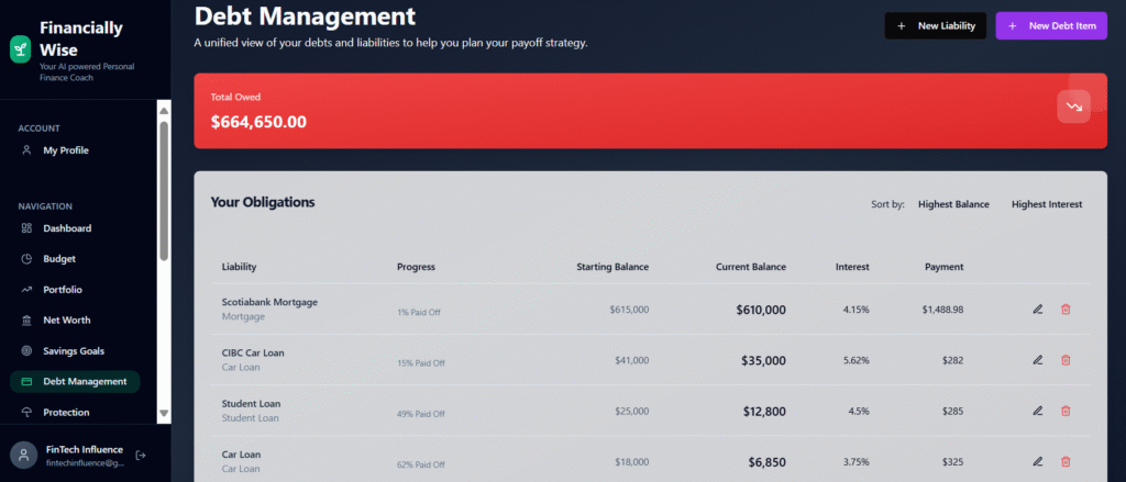 AI Budgeting App - Debt Management AI Budgeting App - Debt Management